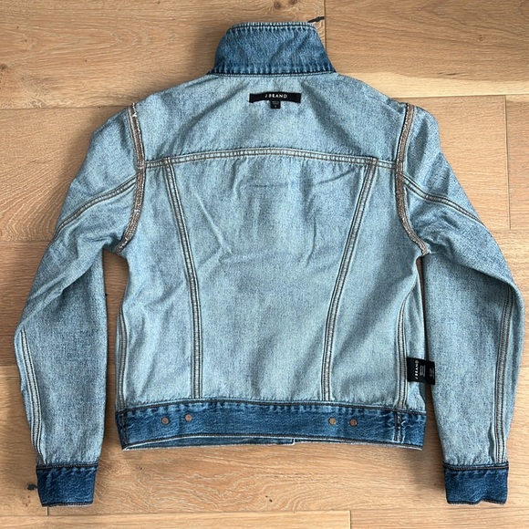 J Brand Jeans Denim Collared Jacket Size Small - Picture 8 of 10